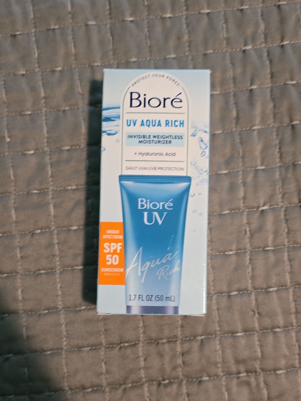 Biore UV Aqua Rich SPF 50 Lightweight Moisturizer - Blue